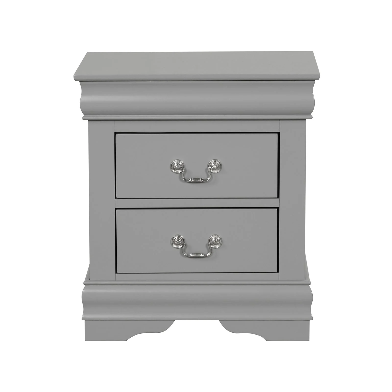 Louis Philippe Gray Nightstand - Image 2