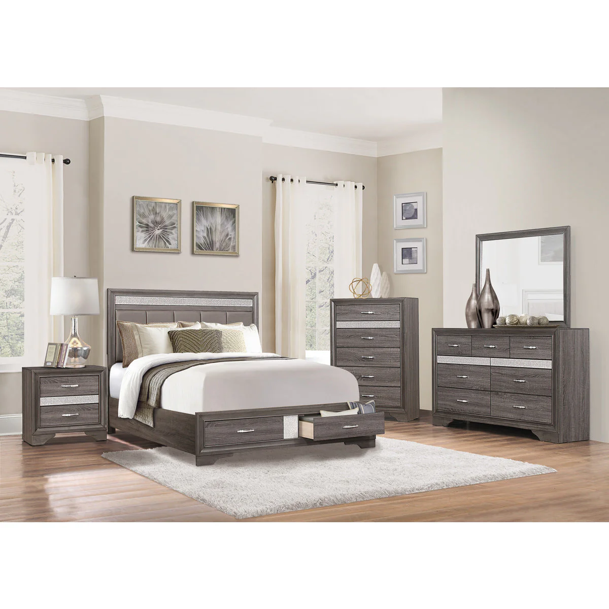 Luster Grey Nightstand - Image 4