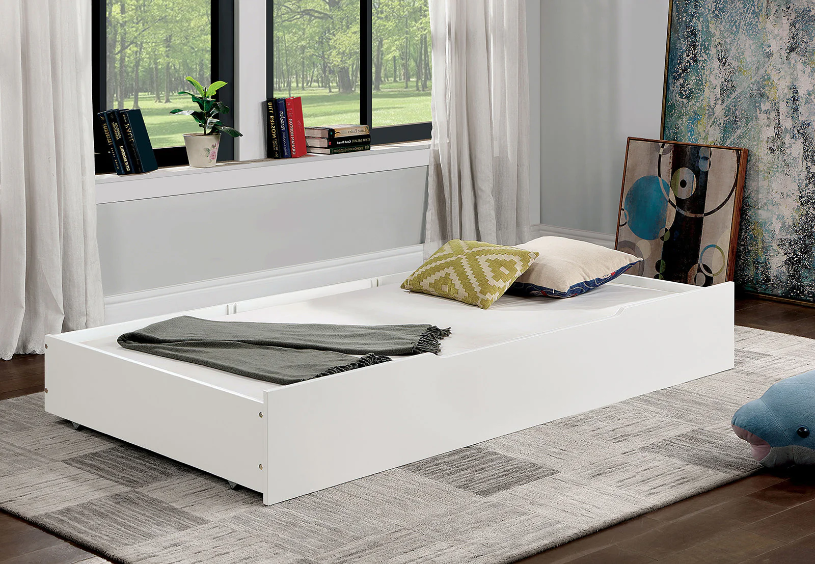 Lycorida White Twin Bed - Image 6