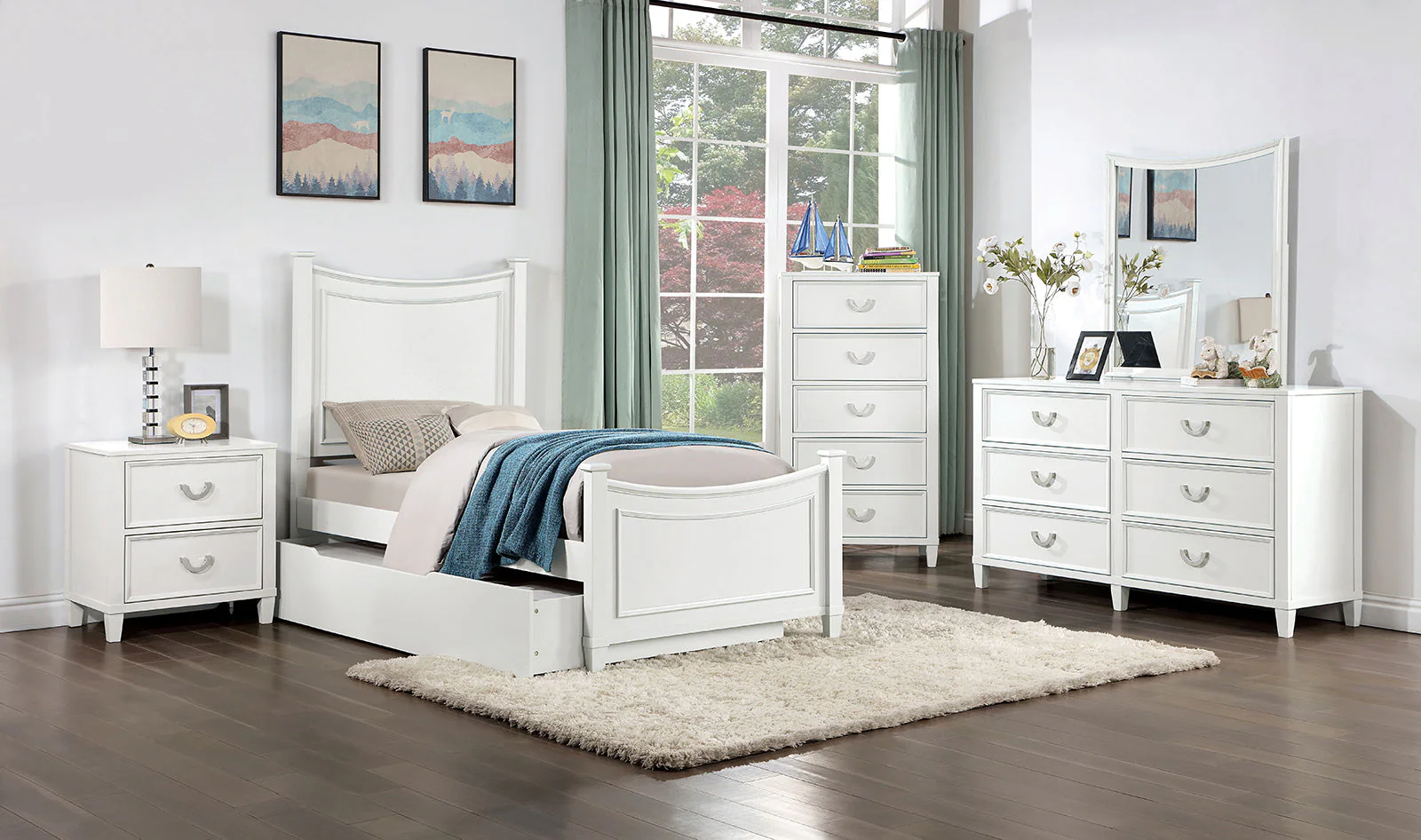 Lycoris White Nightstand - Image 2