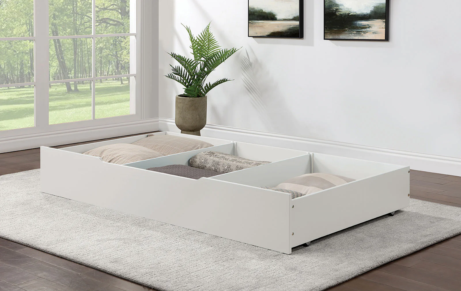 Lycoris White Twin 4 Piece Bedroom Set - Image 6