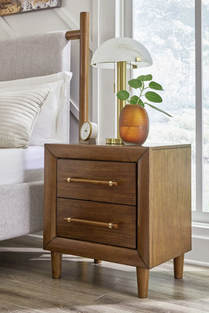 Lyncott Two Drawer Night Stand - Image 2