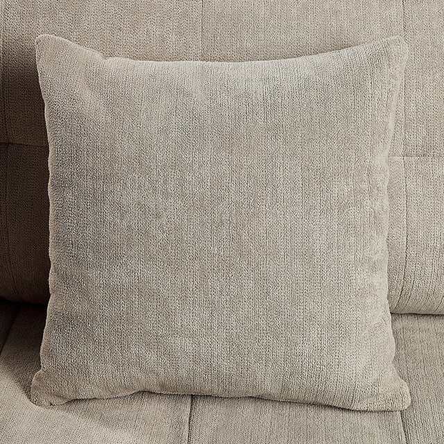 Lynda Light Gray Loveseat w/ Pillows - Image 4
