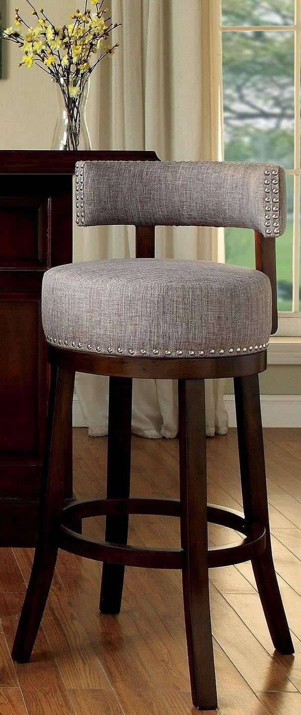 Lynsey Dark Oak/Light Gray Bar Stool (Set of 2) - Image 2