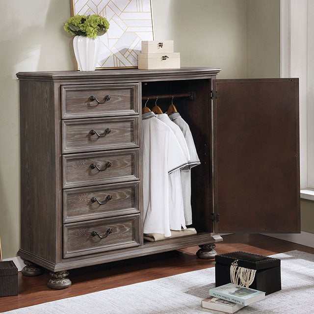 Lysandra Rustic Natural Armoire - Image 3