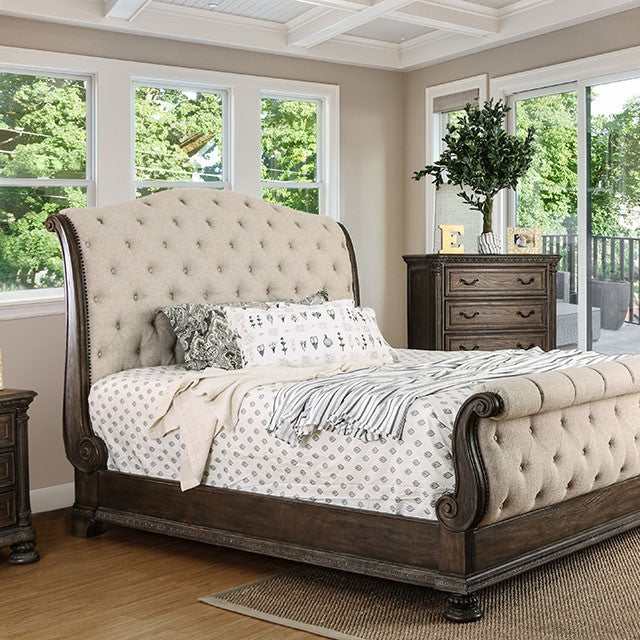 Lysandra Rustic Natural Tone/Beige Eastern King Bed - Image 8