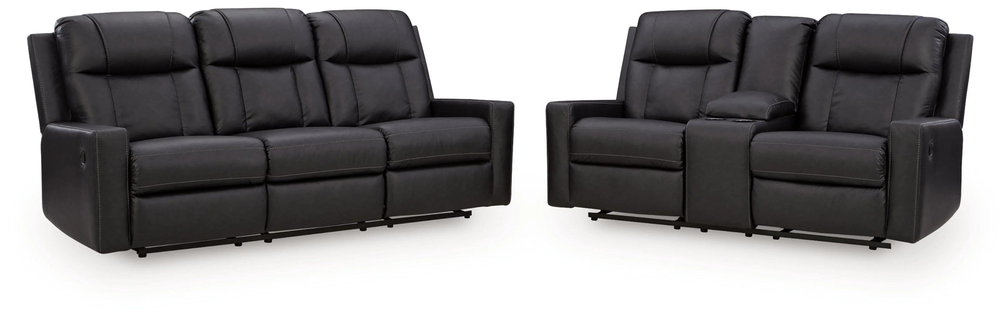 Mackmenville Reclining Sofa and Reclining Loveseat with Console Living Room Set - Image 3