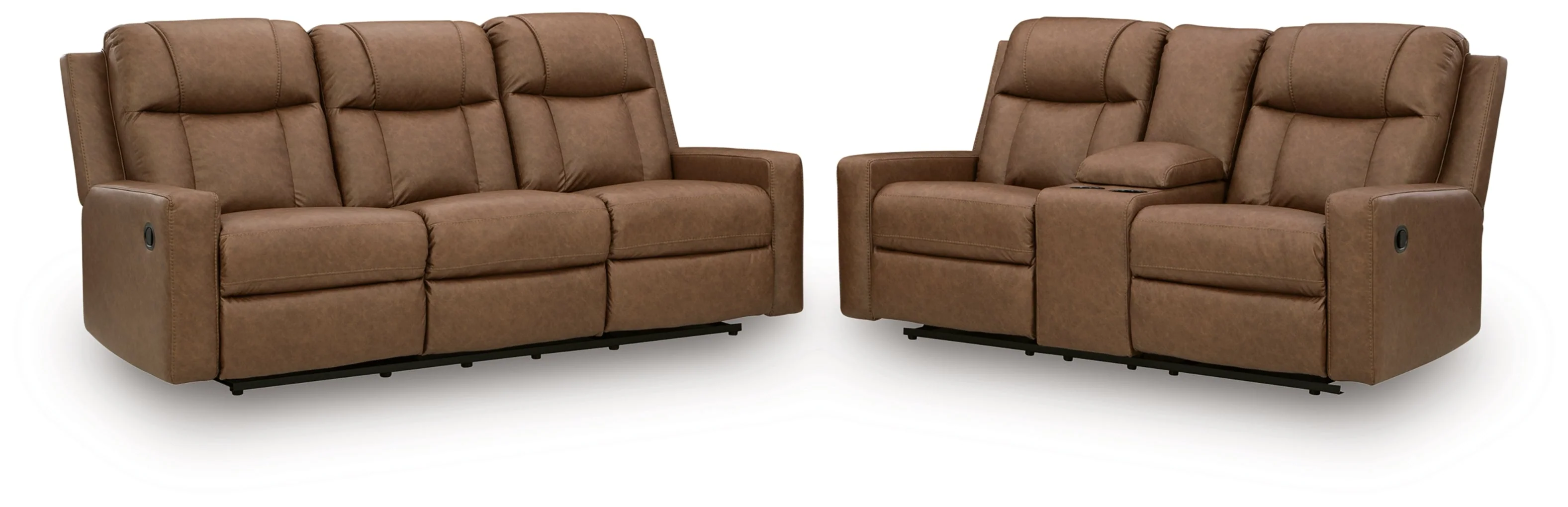 Mackmenville Reclining Sofa and Reclining Loveseat with Console Living Room Set - Image 4