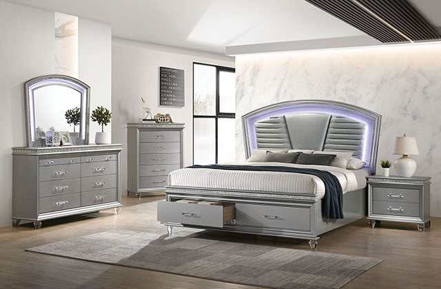 Maddie Silver Eastern King Bed - Image 2