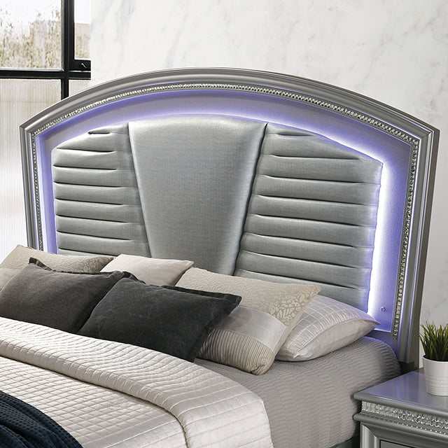 Maddie Silver Queen Bed - Image 4