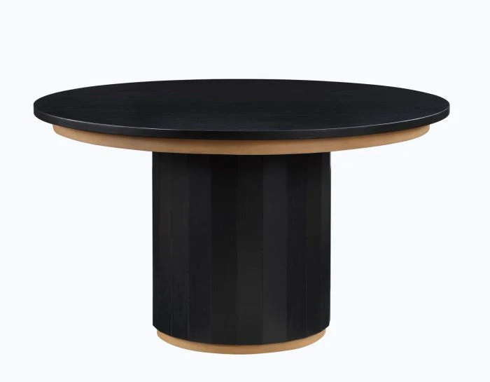 Magnolia 52-inch Round 5-Piece Dining Set, Black - Image 3