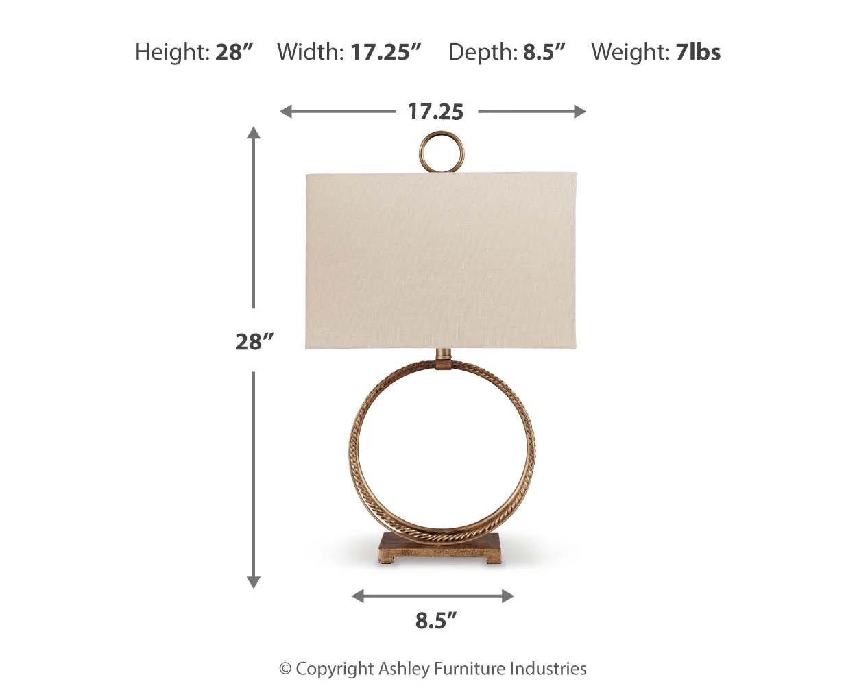 Mahala Metal Table Lamp - Image 4