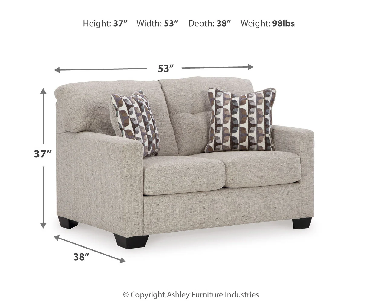 Mahoney Loveseat - Image 6