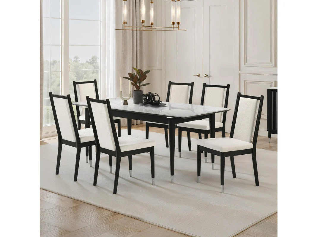 Maidstone Black/White 5 Pc. Dining Table Set