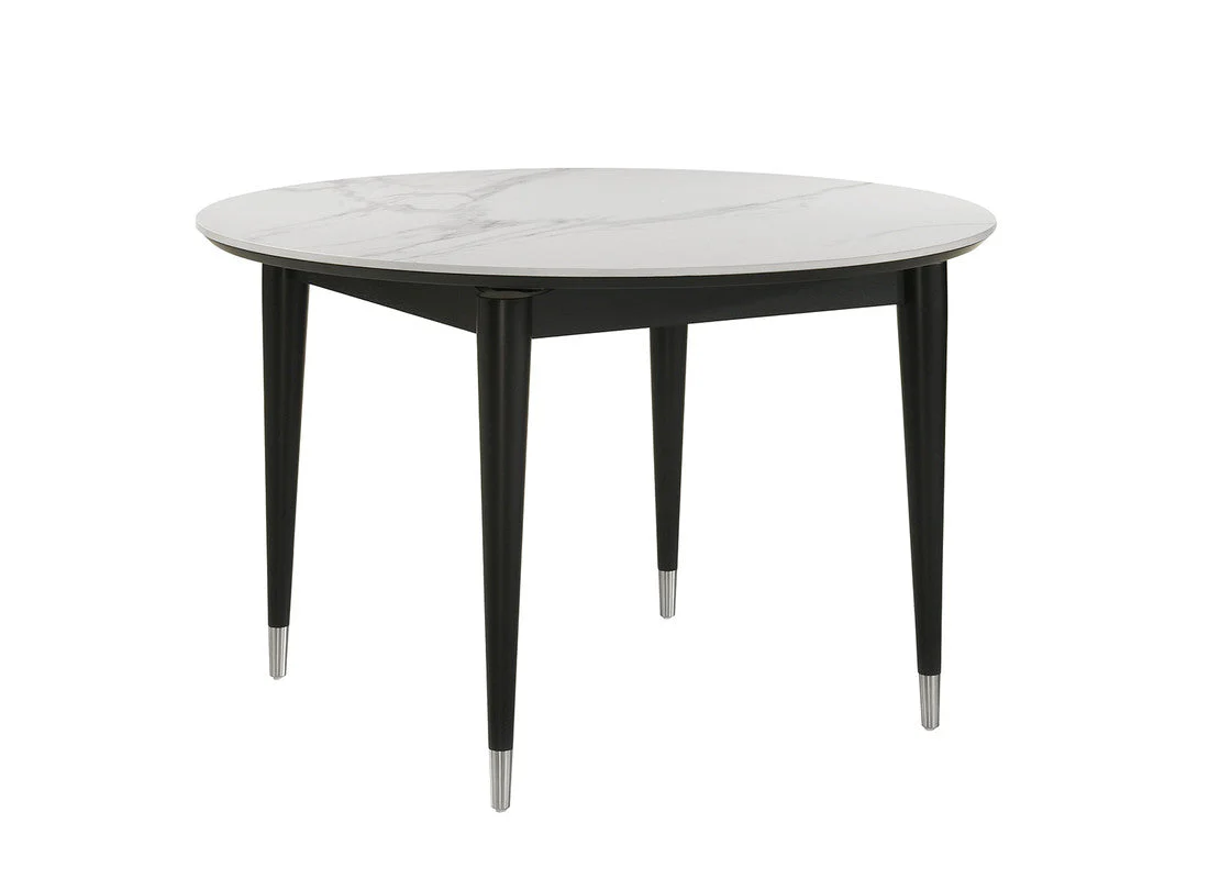 Maidstone Black/White 5 Pc. Round Dining Table Set - Image 4