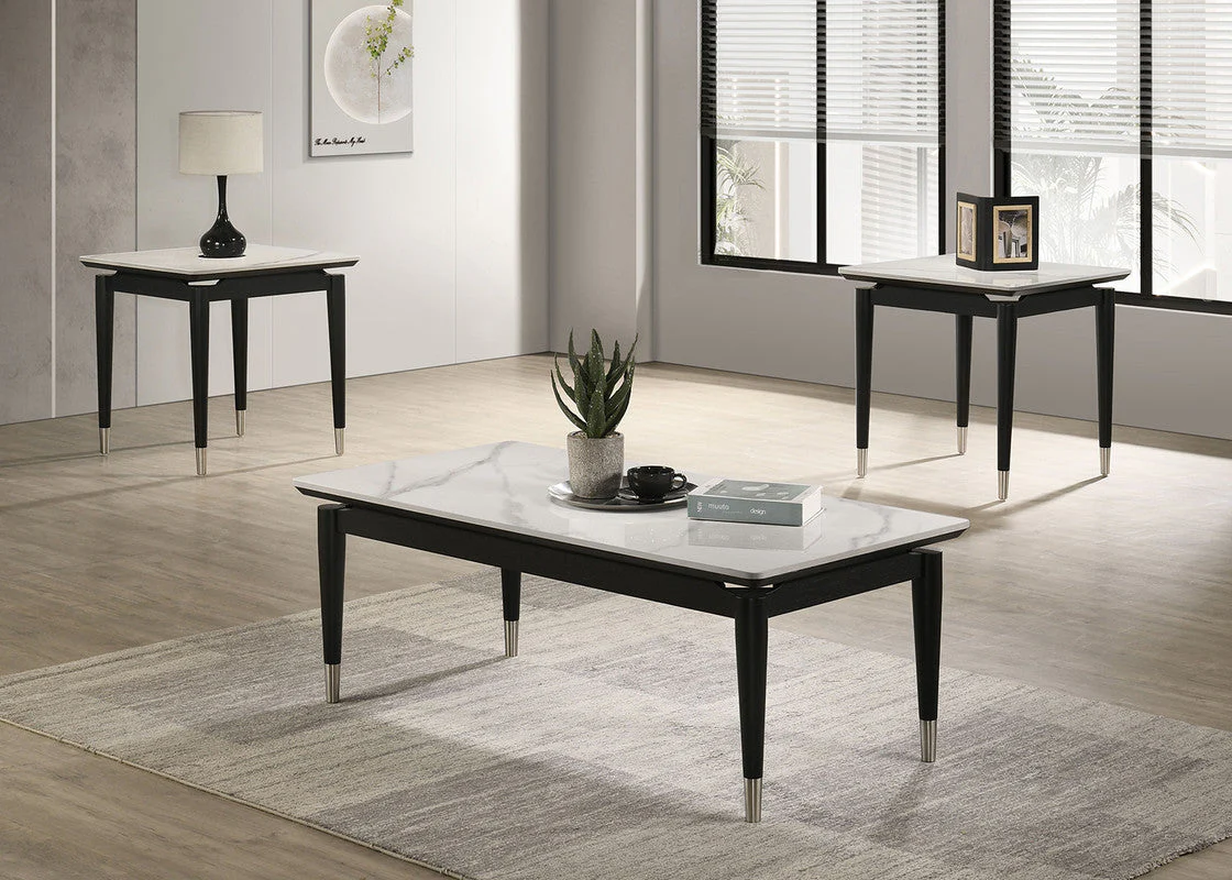 Maidstone Black/White End Table - Image 2