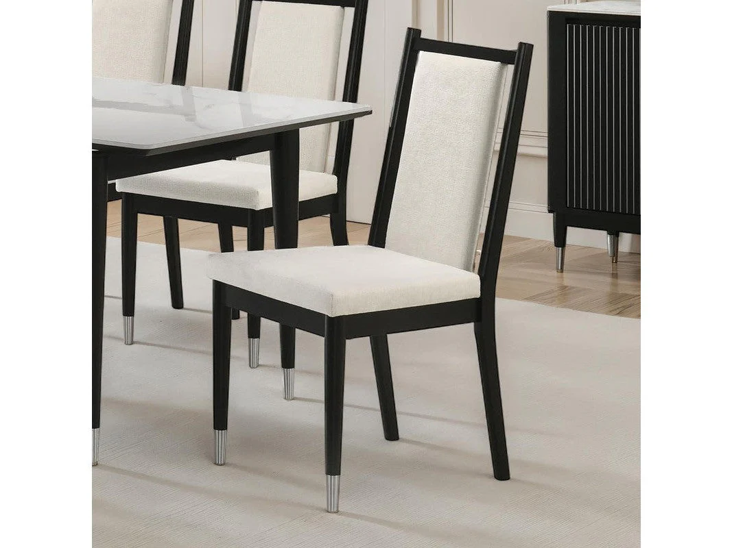 Maidstone Black/White Side Chair (Set of 2)