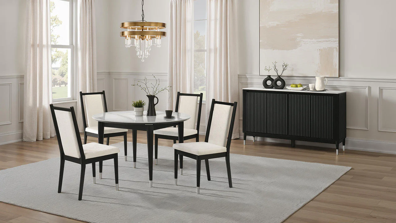 Maidstone Black/White Side Chair (Set of 2) - Image 2