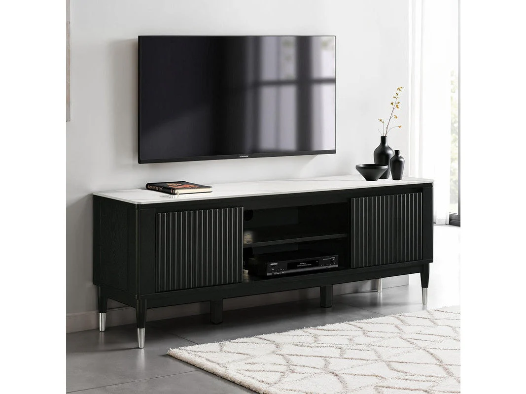 Maidstone Black/White Tv Console