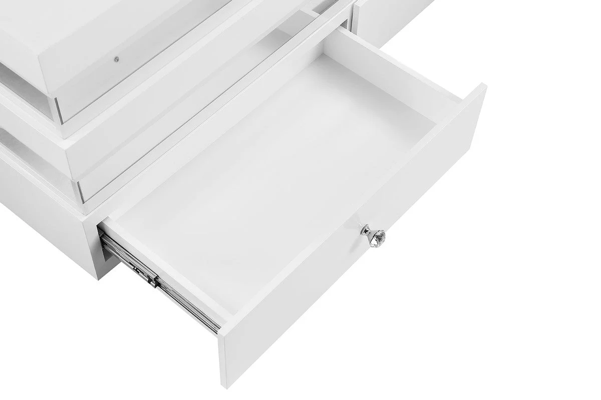 Maloy White Rect Cocktail Table - Image 4