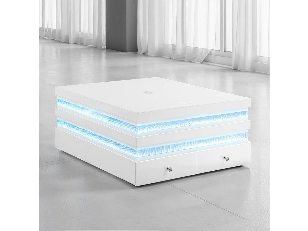 Maloy White Square Cocktail Table