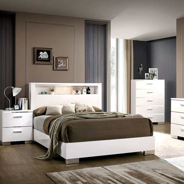 Malte White Queen Bed - Image 2