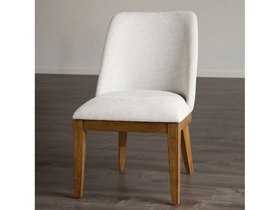 Mandal Chestnut/White Side Chair (Set of 2)