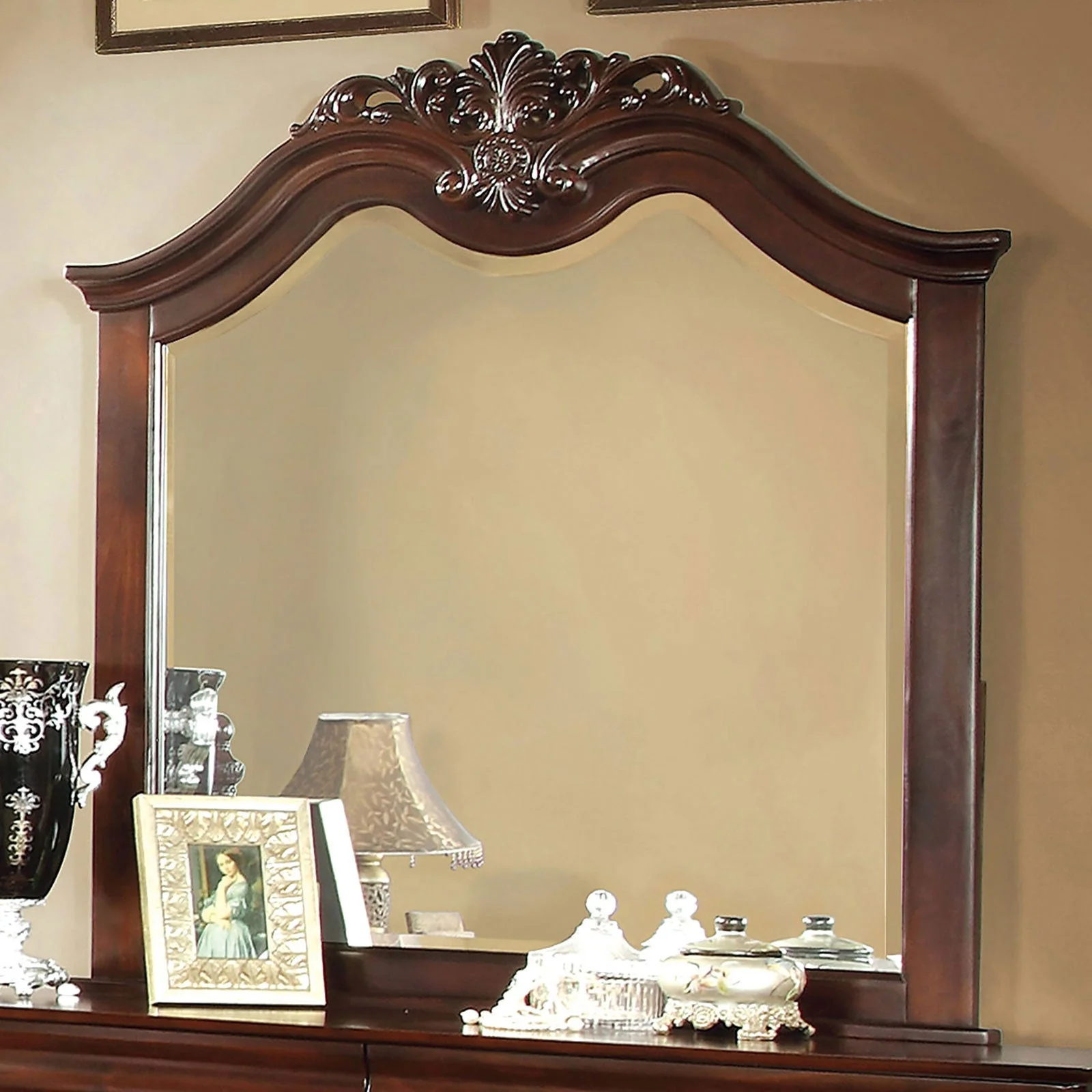 Mandura Cherry 5 Pc. Queen Bedroom Set w/ 2NS - Image 7