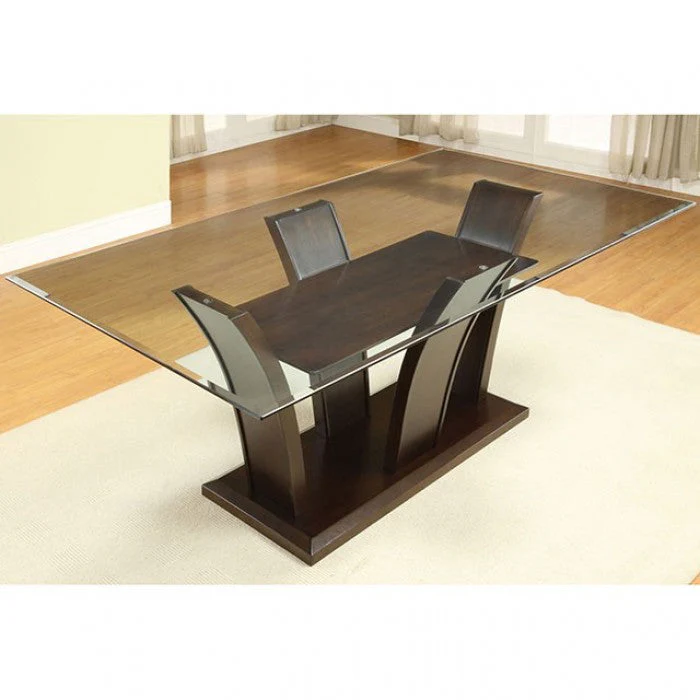 Manhattan Dark Cherry/White 7 Piece Dining Set - Image 2