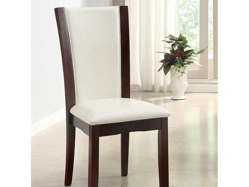 Manhattan Dark Cherry/White Side Chair (Set of 2) - Image 2