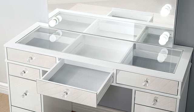 Margret White/Gray Vanity Set - Image 3