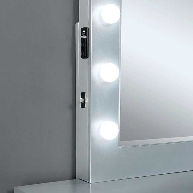 Margret White/Gray Vanity Set - Image 4