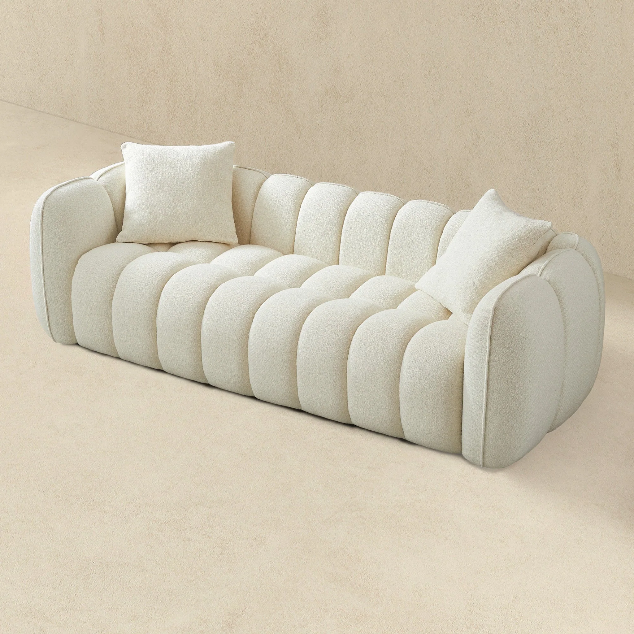 Marissa Sofa (Cream Boucle) - Image 4