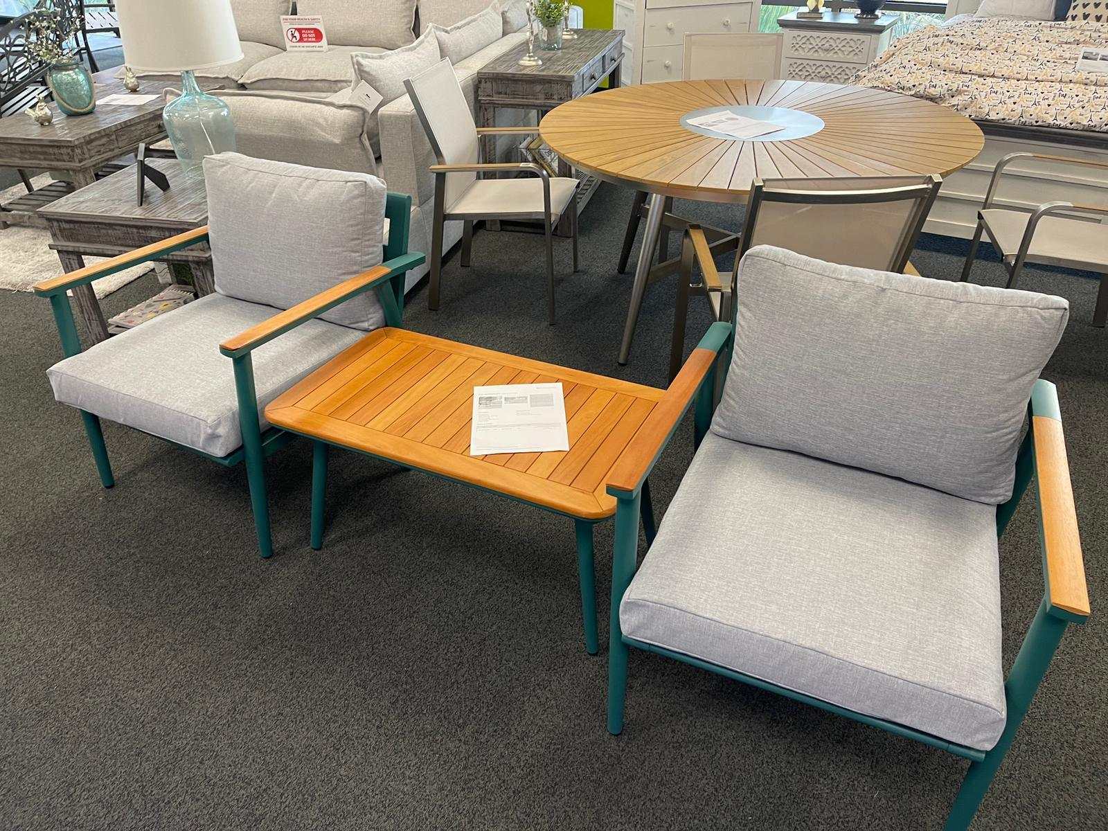 Marsha Gray & Oak 3pc Outdoor Set - Image 5