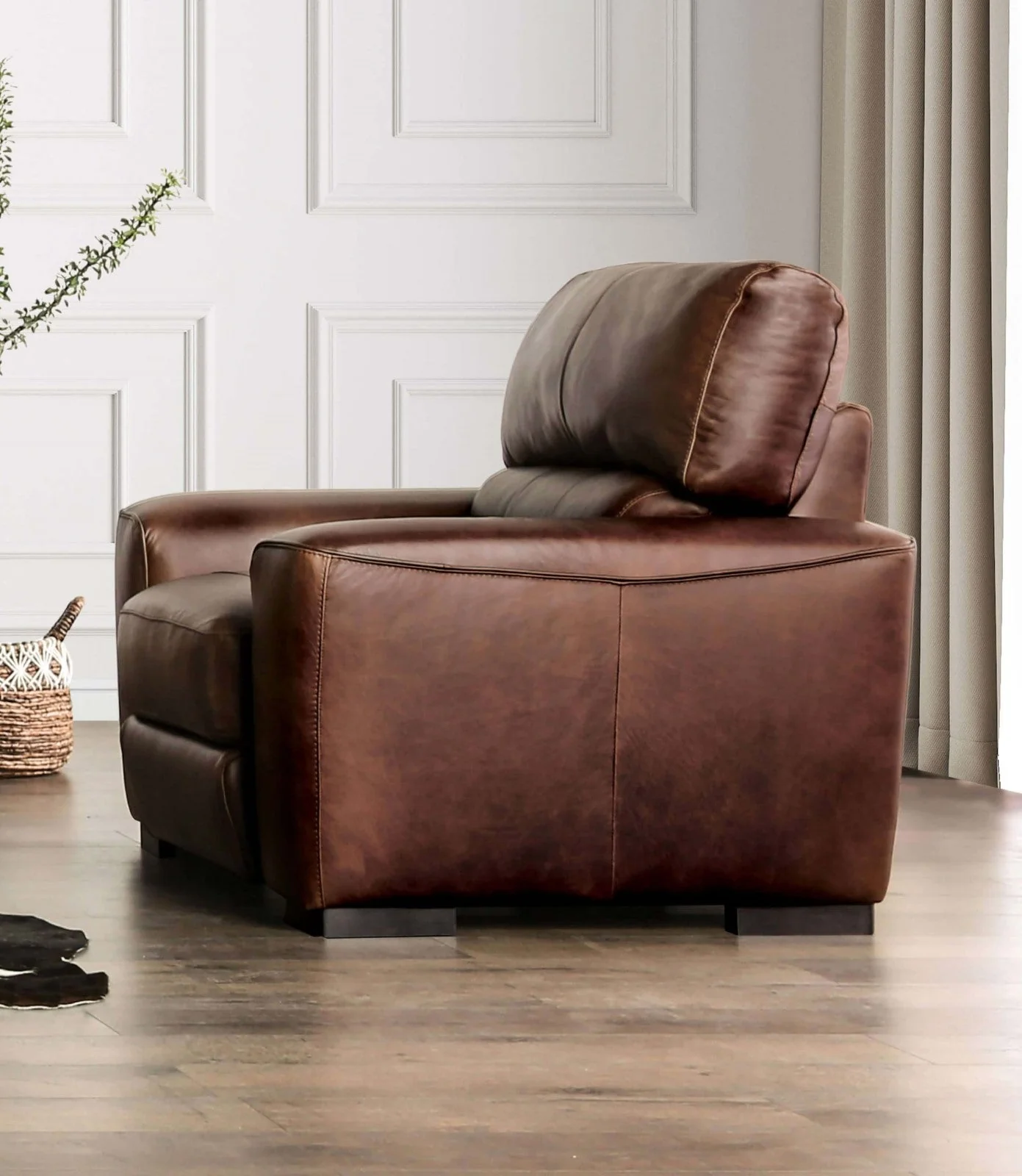 Marsicano Cognac Real Italian Leather Sofa & Loveseat - Image 2