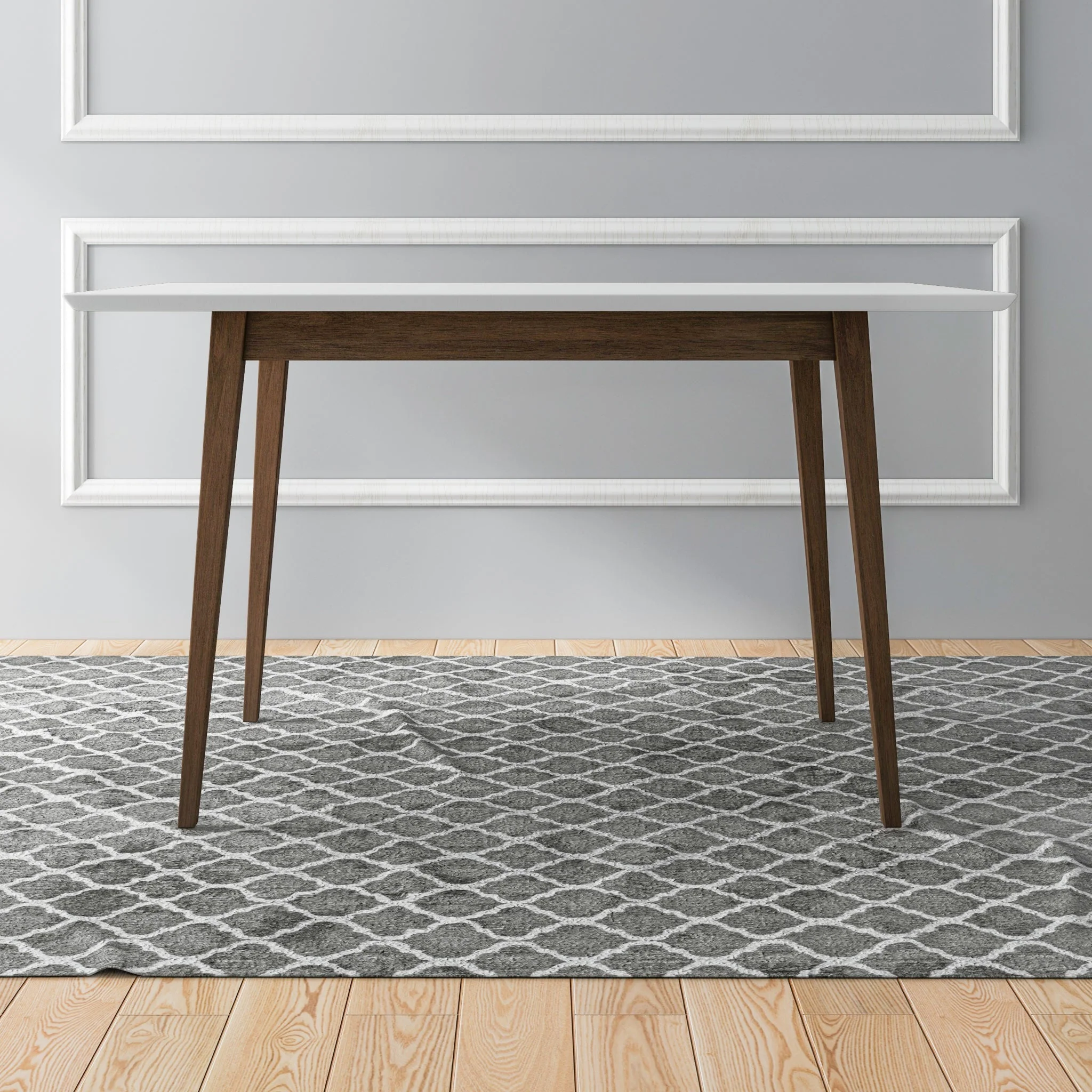 Mary Modern Style Solid Wood Rectangular Dining Kitchen Table 47" - Image 8