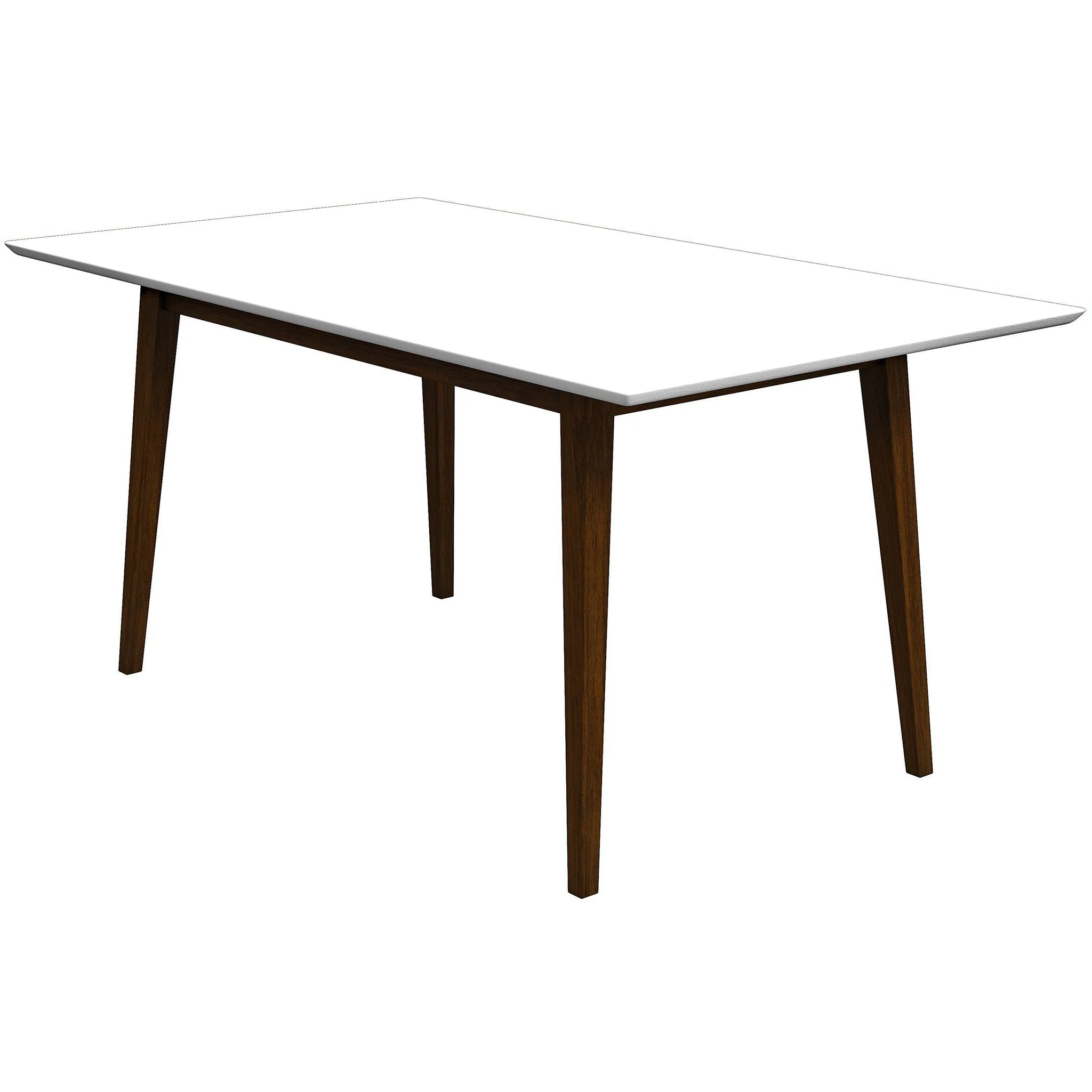 Mary Modern Style Solid Wood Rectangular Dining Kitchen Table 63" - Image 5