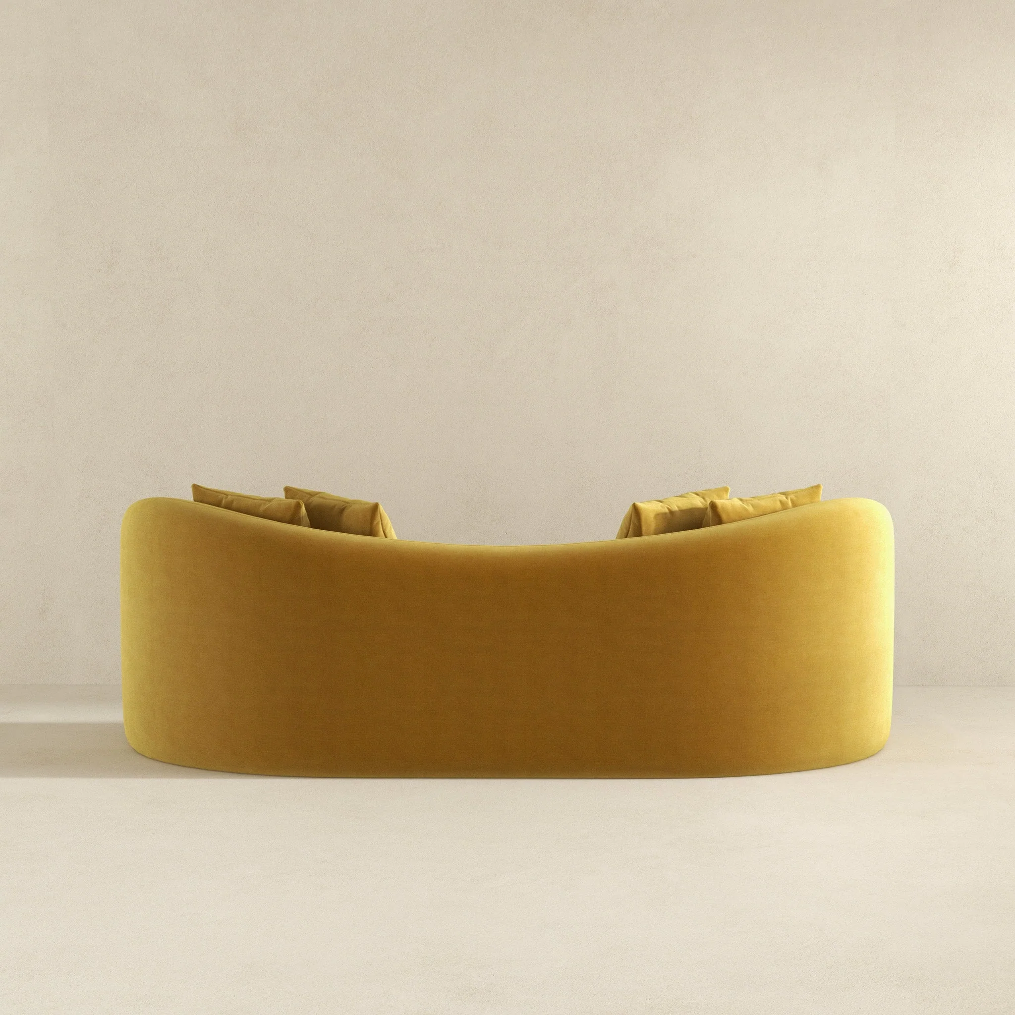 Mason Mid Century Modern Luxury Tight Back Curvy Gold Boucle Couch - Image 7