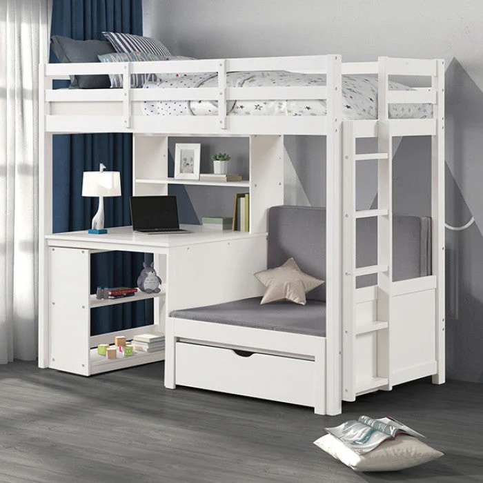 Mateo White Bunk Bed - Image 6
