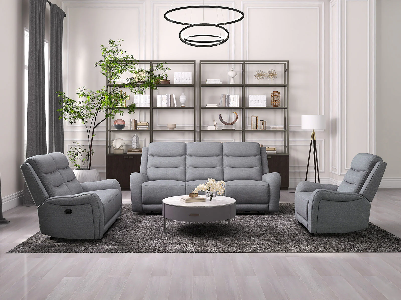 Matthias Gray Sofa - Image 2