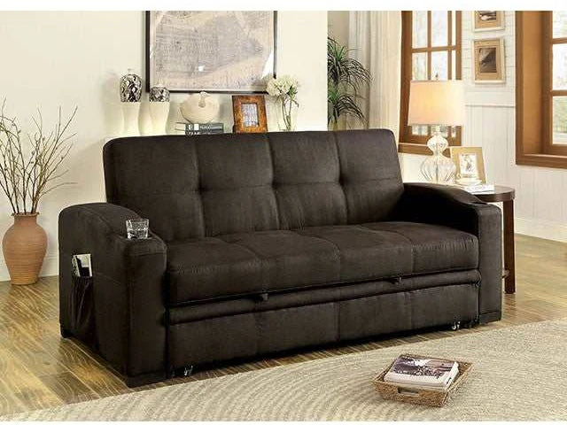 Mavis Dark Brown Futon Sofa
