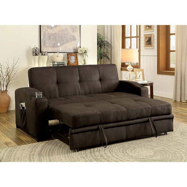 Mavis Dark Brown Futon Sofa - Image 5
