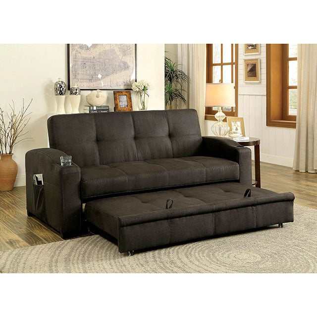 Mavis Dark Brown Futon Sofa - Image 6