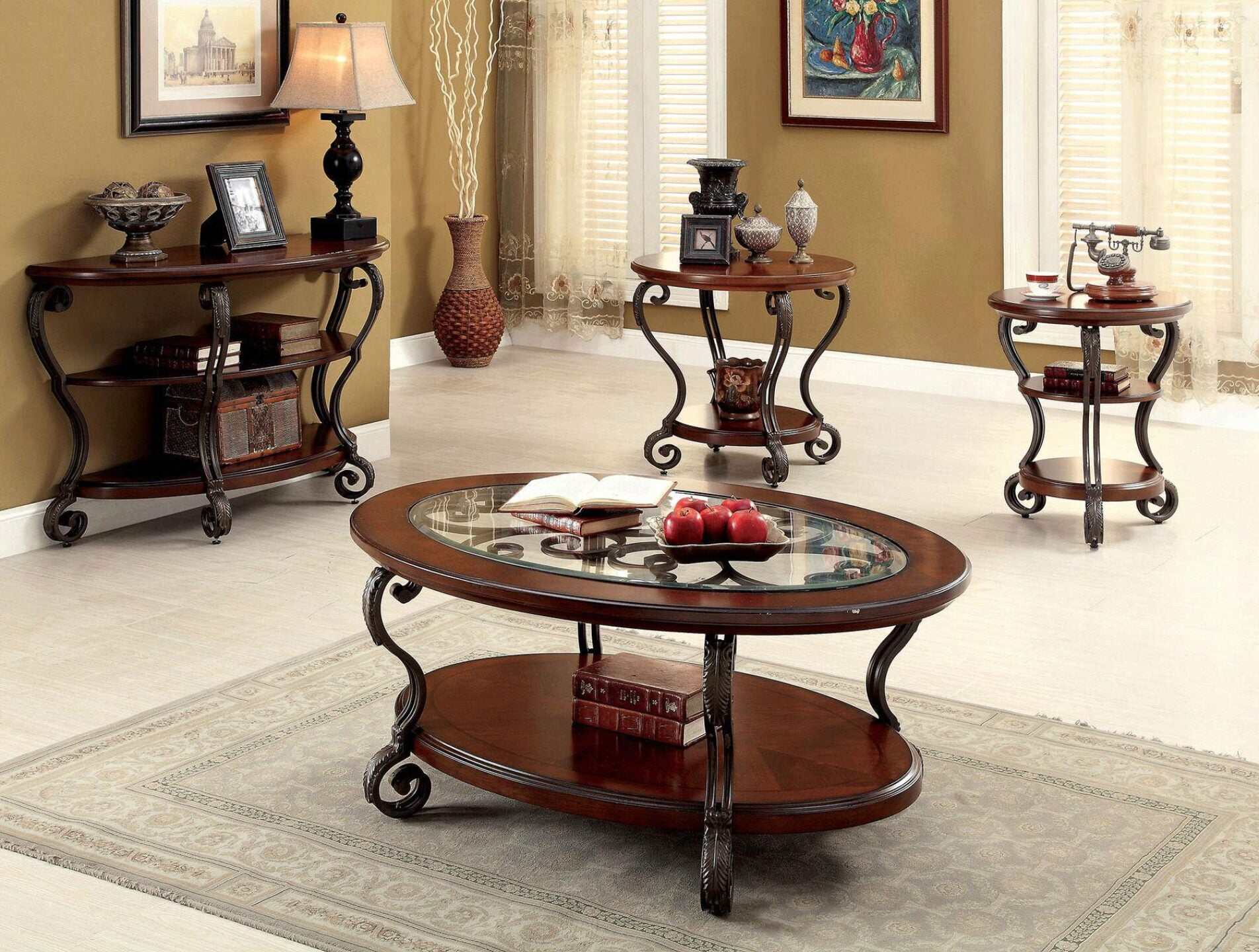 May Brown Cherry End Table - Image 4