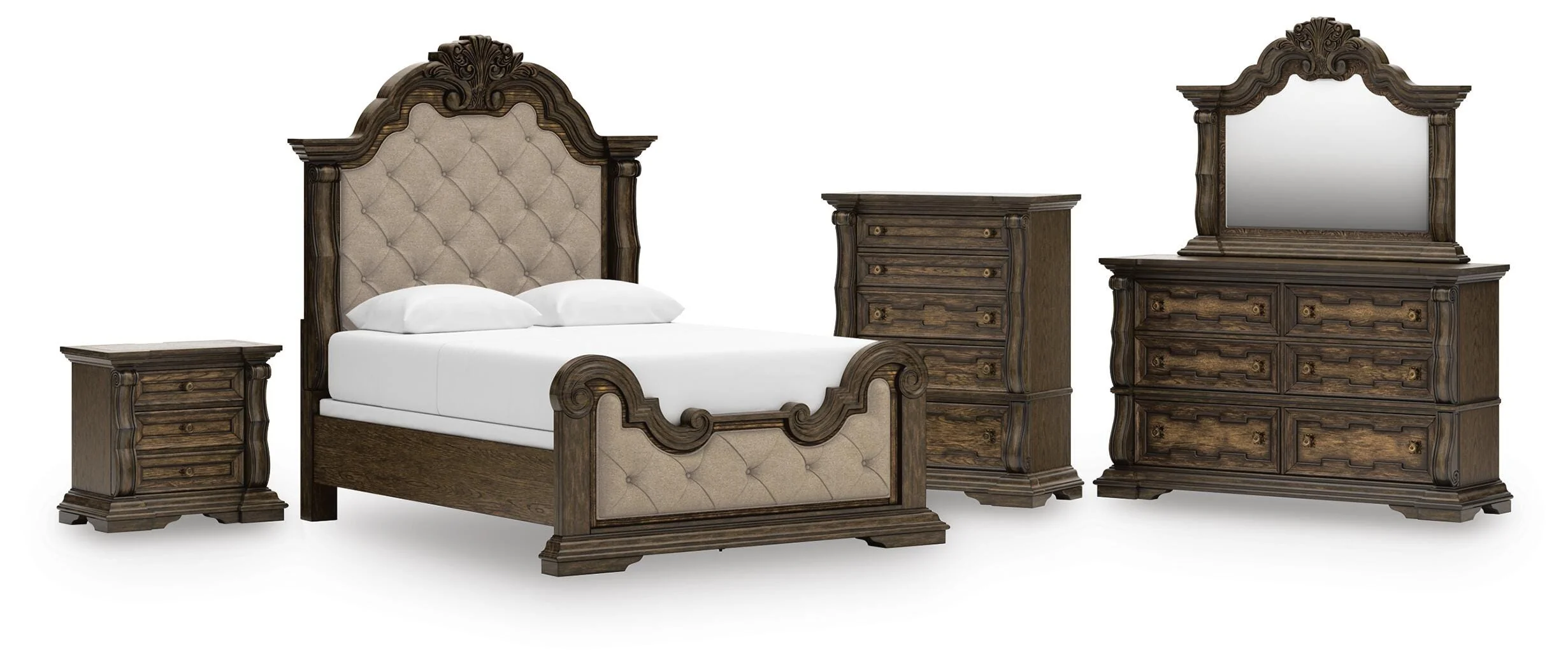 Maylee Upholstered Bed Bedroom Set - Image 8