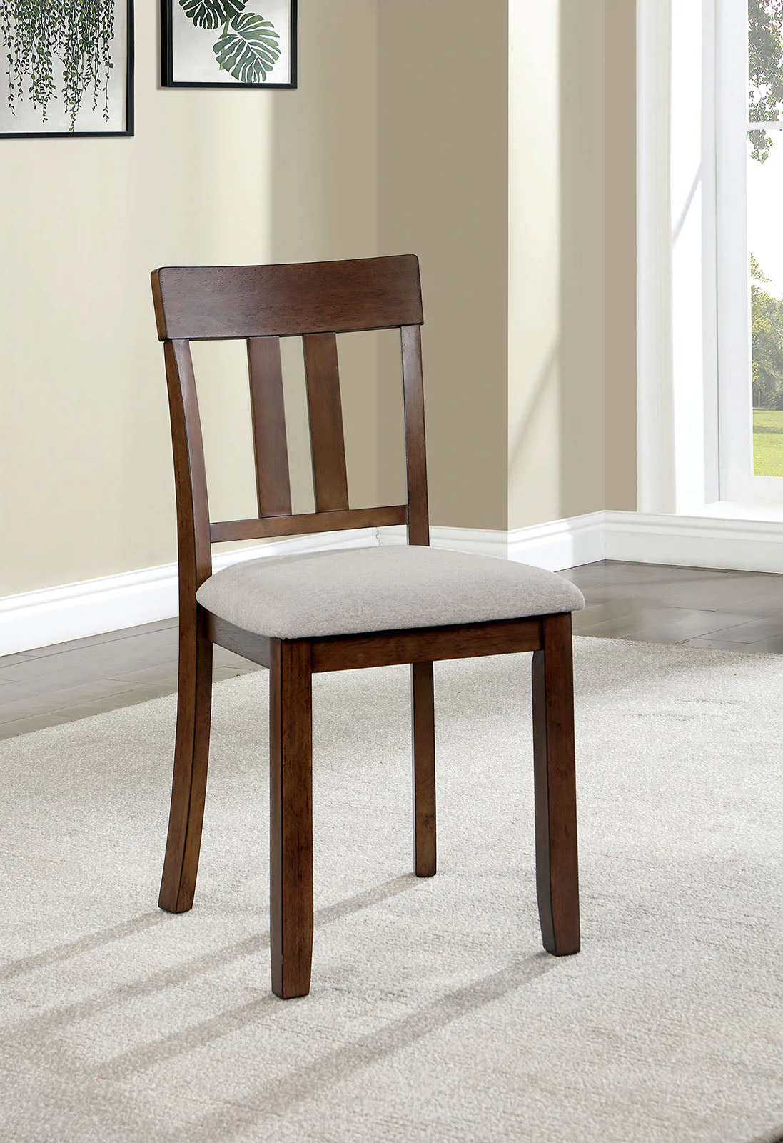 Medford Walnut/Beige 7 Pc. Dining Room Set - Image 3
