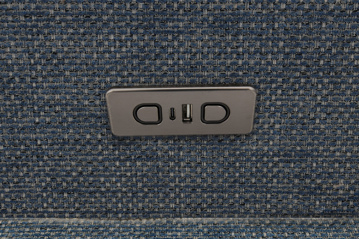 Melancton Blue Power Sectional - Image 2