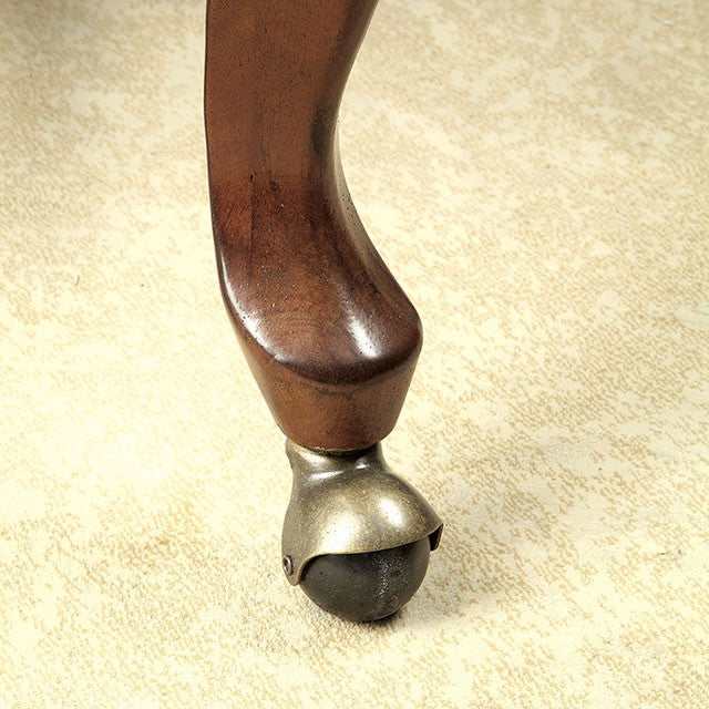 Melina Brown Cherry/Black Arm Chair - Image 3