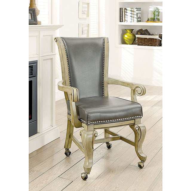 Melina Gray Arm Chair - Image 2