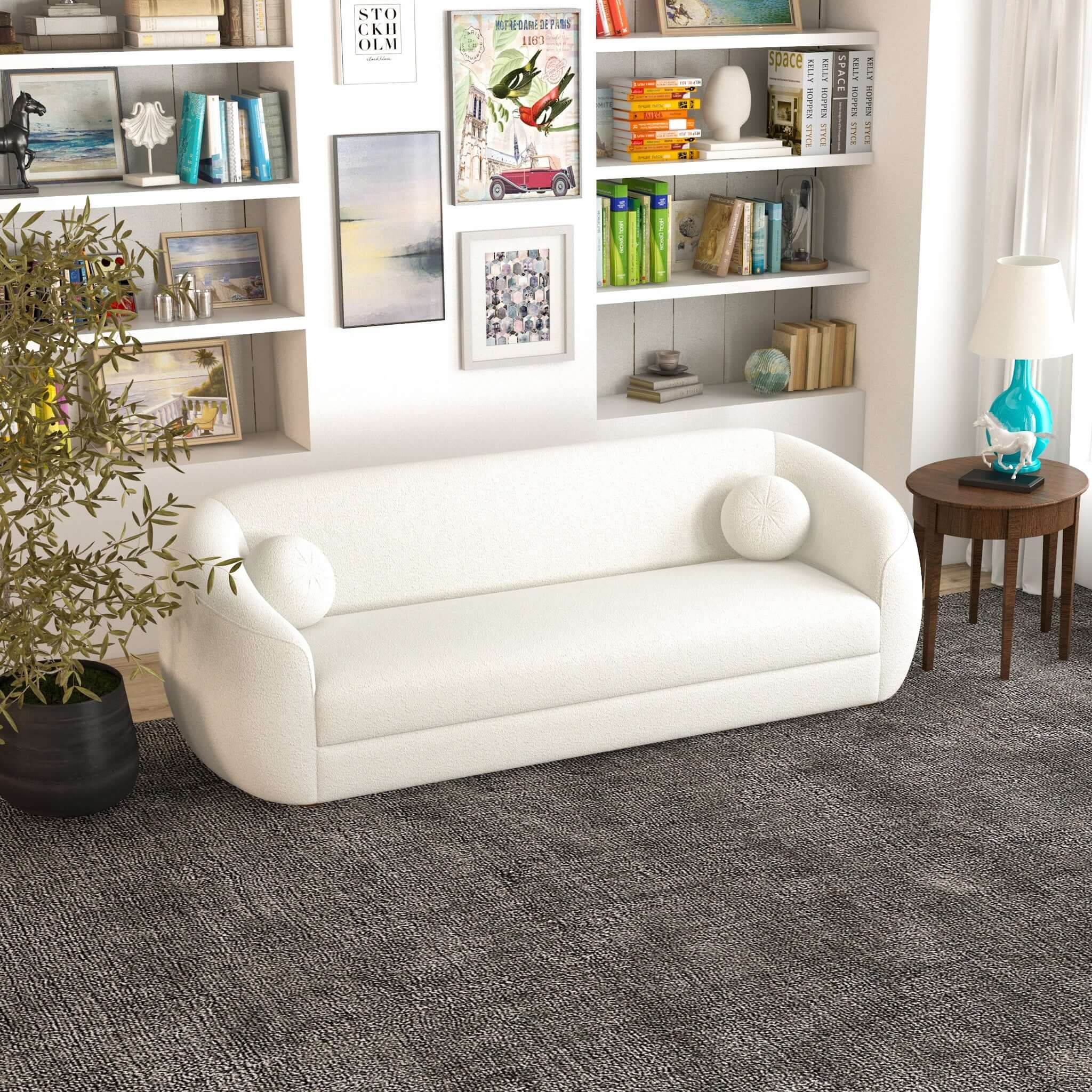 Melinda Boucle Sofa - Image 3